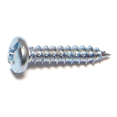 #7 x 3/4" Zinc Plated Steel Combo Pan Head Sheet Metal Screws