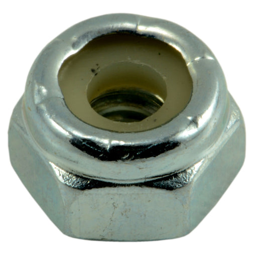 #10-24 Zinc Plated Grade 2 Steel Coarse Thread Nylon Insert Lock Nuts