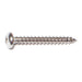 #10 x 1-1/2" 18-8 Stainless Steel Square Drive Pan Head Sheet Metal Screws