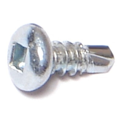 #6-20 x 3/8" Zinc Plated Steel Square Drive Pan Head Self-Drilling Screws