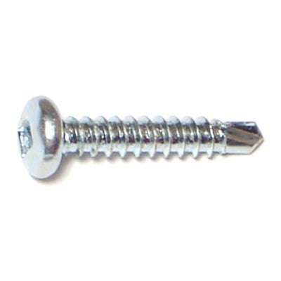 #6-20 x 3/4" Zinc Plated Steel Square Drive Pan Head Self-Drilling Screws