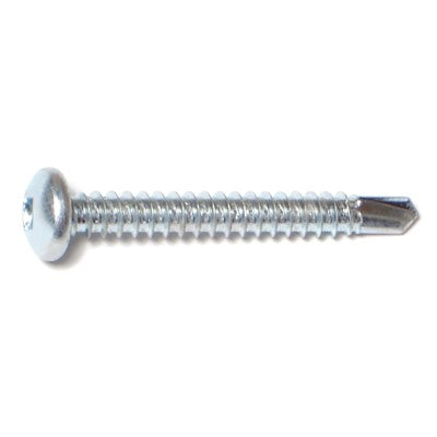 #10-16 x 1-1/2" Zinc Plated Steel Square Drive Pan Head Self-Drilling Screws