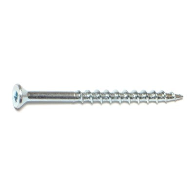 #6 x 2" Zinc Plated Steel Square Drive Flat Head Wood Screws