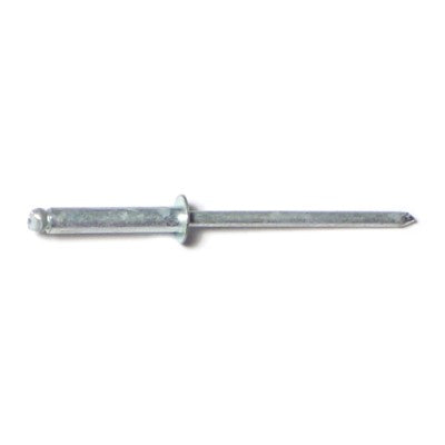 1/8" x 1/2" Dome Head Steel Pop Rivets