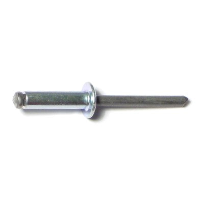 3/16" x 1/2" Dome Head Steel Pop Rivets