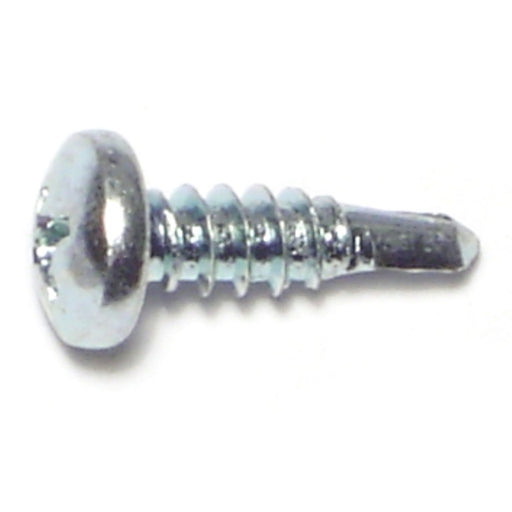 #10-16 x 5/8" Zinc Plated Steel Phillips Pan Head Self-Drilling Screws