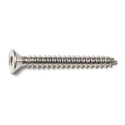 #6 x 1-1/4" 18-8 Stainless Steel Square Drive Flat Head Sheet Metal Screws