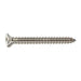 #10 x 2" 18-8 Stainless Steel Square Drive Flat Head Sheet Metal Screws