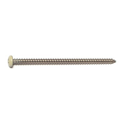 #8 x 3" 18-8 Stainless Steel Phillips Pan Head Sheet Metal Screws