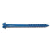 1/4" x 3-1/4" Blue Ruspert Coated Steel Hex Washer Head Tapcon Masonry Screws