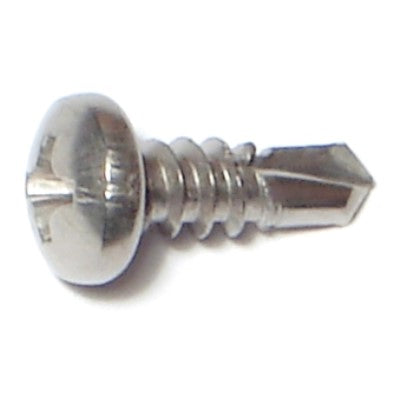 #8-18 x 1/2" 410 Stainless Steel Phillips Pan Head Self-Drilling Screws