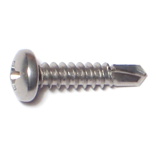 #8-18 x 3/4" 410 Stainless Steel Phillips Pan Head Self-Drilling Screws