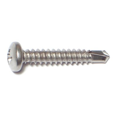 #8-18 x 1" 410 Stainless Steel Phillips Pan Head Self-Drilling Screws