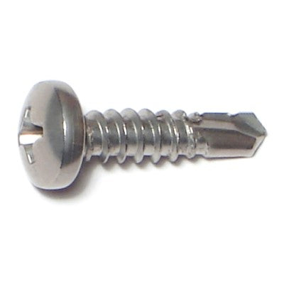 #10-16 x 3/4" 410 Stainless Steel Phillips Pan Head Self-Drilling Screws