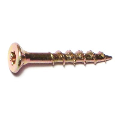 #6 x 1" Zinc Plated Steel Star Drive Interior Nibs Bugle Head Wood Screws