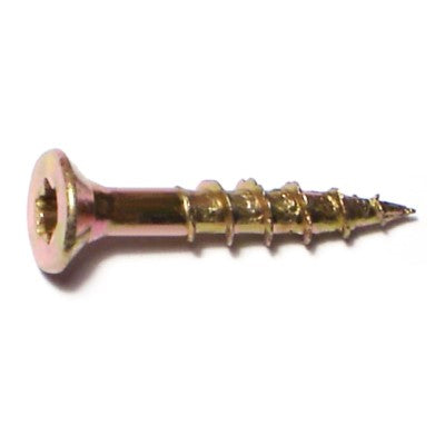 #8 x 1" Zinc Plated Steel Star Drive Interior Nibs Bugle Head Wood Screws