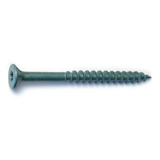 #12 x 2-1/2" Green XL1500 Coated Steel Bugle Head Star Drive Exterior Wood Screws