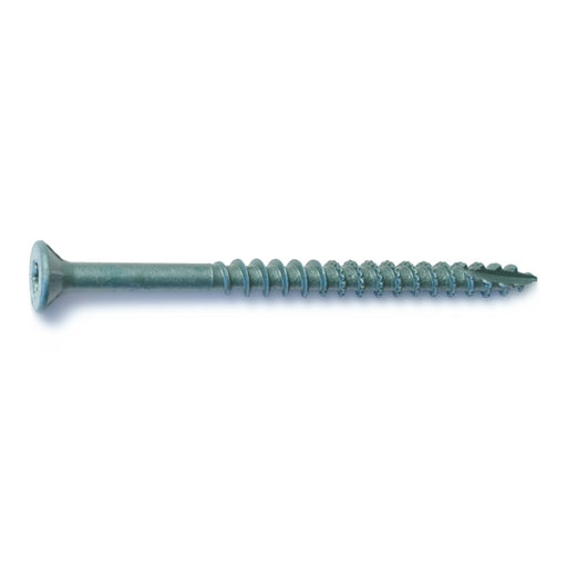 #12 x 3" Green XL1500 Coated Steel Bugle Head Star Drive Exterior Wood Screws