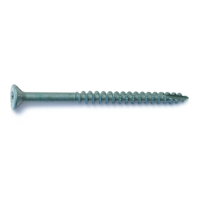 #12 x 3" Green XL1500 Coated Steel Bugle Head Star Drive Exterior Wood Screws