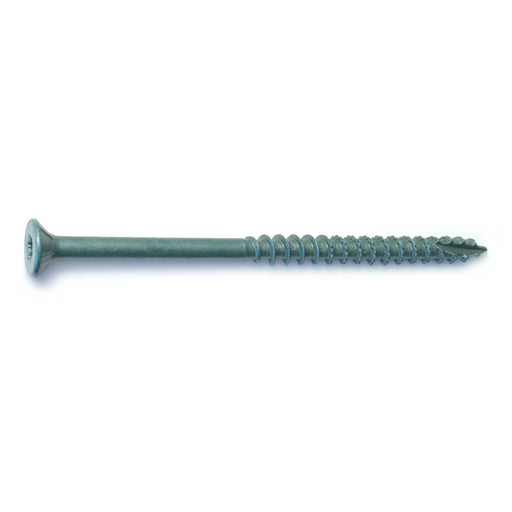 #12 x 3-1/2" Green XL1500 Coated Steel Bugle Head Star Drive Exterior Wood Screws