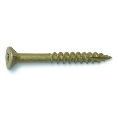 #12 x 2" Tan XL1500 Coated Steel Star Drive Bugle Head Saberdrive Wood Screws