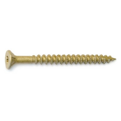 #12 x 2-1/2" Tan XL1500 Coated Steel Star Drive Bugle Head Saberdrive Wood Screws