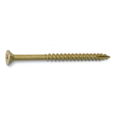 #12 x 3" Tan XL1500 Coated Steel Star Drive Bugle Head Saberdrive Wood Screws