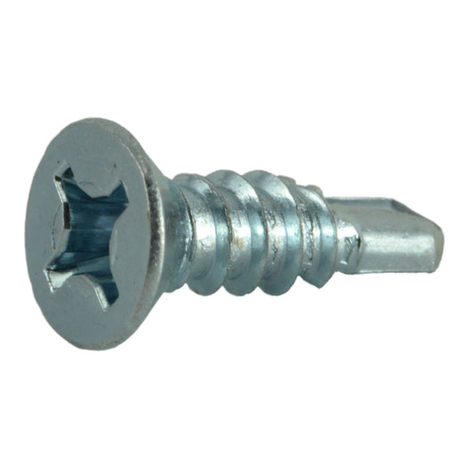 #12 x 3/4" Zinc Plated Steel Self-Drilling Screws Phil Phillips Flat Head