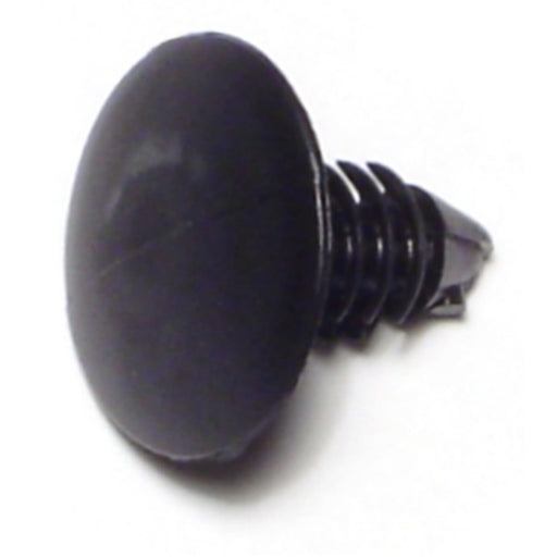 1/4" x 0.6" Black Plastic Hole Flex Retainers