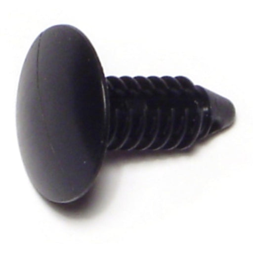 1/4" x 0.8" Black Plastic Hole Flex Retainers