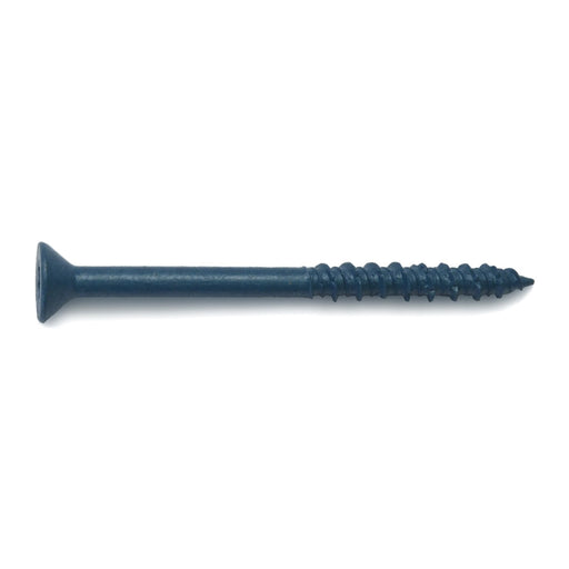 5/16" x 4" Blue Ruspert Coated Steel Star Drive Flat Head TorqueMaster Masonry Screws