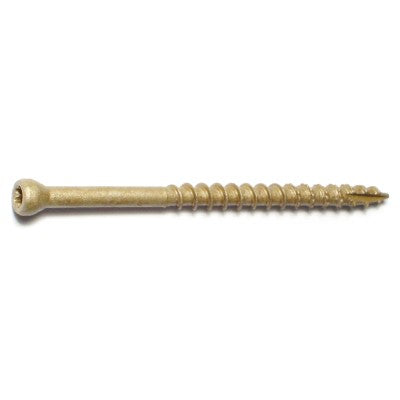 #8 x 2-1/2" Tan XL1500 Coated Steel Star Drive Trim Head Saberdrive Deck Screws