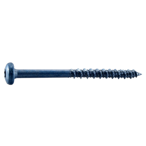 1/4" x 3-1/4" Blue Ruspert Coated Steel Star Drive Pan Head TorqueMaster Masonry Screws