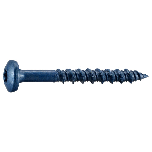 5/16" x 2-3/4" Blue Ruspert Coated Steel Star Drive Pan Head TorqueMaster Masonry Screws