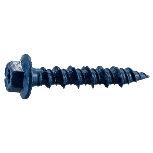 5/16" x 1-3/4" Blue Ruspert Coated Steel Star Drive Hex Washer Head TorqueMaster Masonry Screws