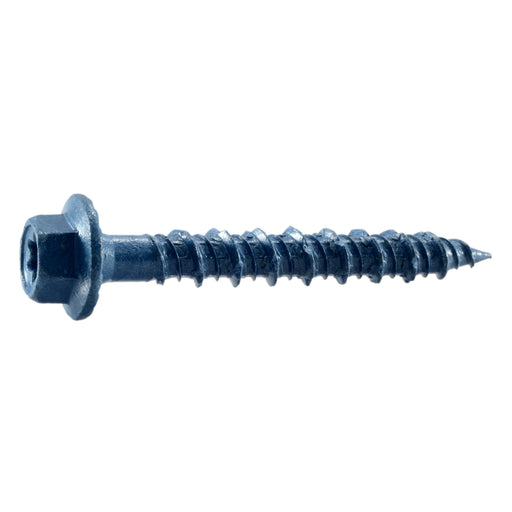 5/16" x 2-1/4" Blue Ruspert Coated Steel Star Drive Hex Washer Head TorqueMaster Masonry Screws