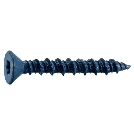 5/16" x 2-1/4" Blue Ruspert Coated Steel Star Drive Flat Head TorqueMaster Masonry Screws