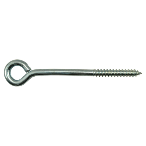 1/4" x 1/8" x 5" Zinc Plated Steel Lag Eye Screws