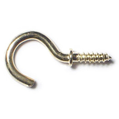 3/8" x 5/8" Brass Cup Hooks