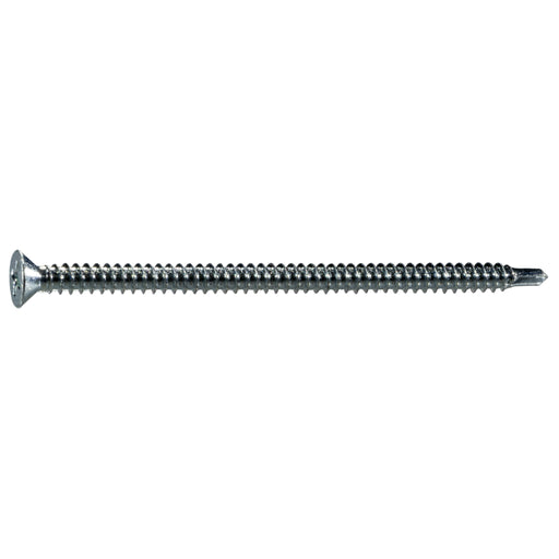 #8 x 3" Zinc Plated Steel Phillips Flat Head Self-Drilling Screws