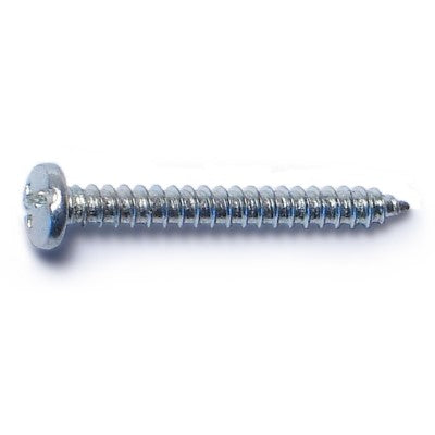 #4 x 1" Zinc Plated Steel Combo Pan Head Sheet Metal Screws