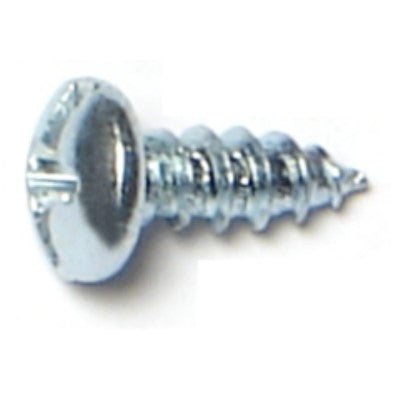 #6 x 3/8" Zinc Plated Steel Combo Pan Head Sheet Metal Screws