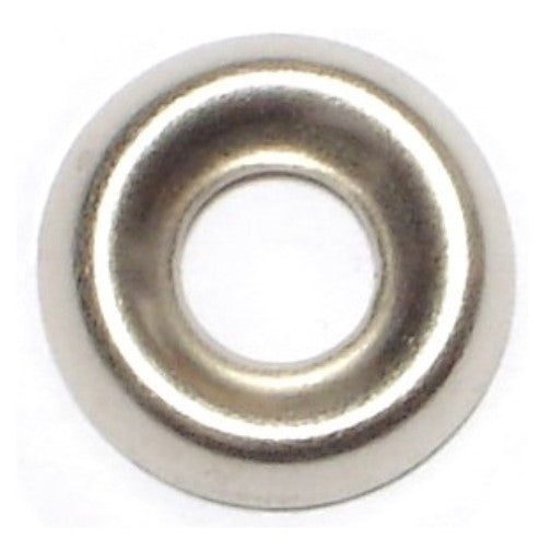 #8 x 13/64" x 17/32" Nickel Plated Steel Finishing Washers