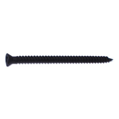 #6 x 2-1/4" Black Phosphate Steel Fine Thread Phillips Trim Head Drywall Screws