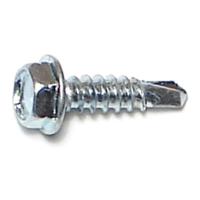 #8-18 x 5/8" Zinc Plated Steel Hex Washer Head Self-Drilling Screws