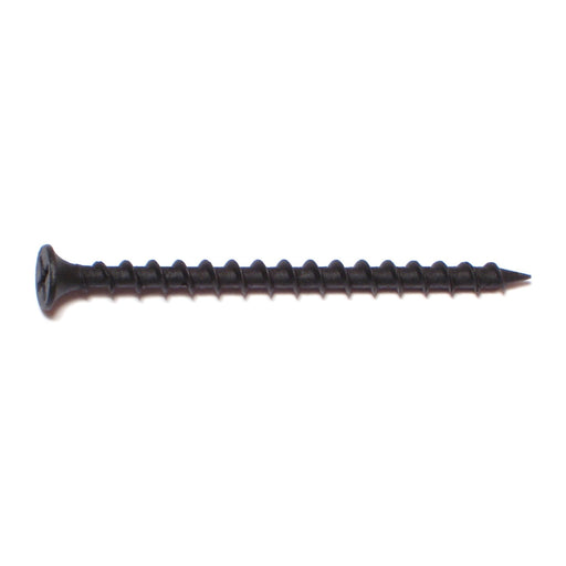 #6 x 1-5/8" Black Phosphate Steel Coarse Thread Phillips Bugle Head Drywall Screws