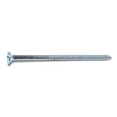 #10 x 3-1/2" Zinc Plated Steel Phillips Flat Head Wood Screws