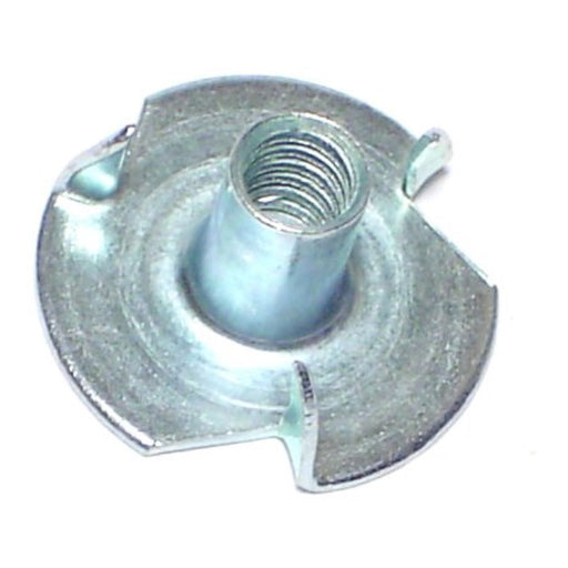 #6-32 Zinc Plated Steel Coarse Thread Pronged Tee Nuts