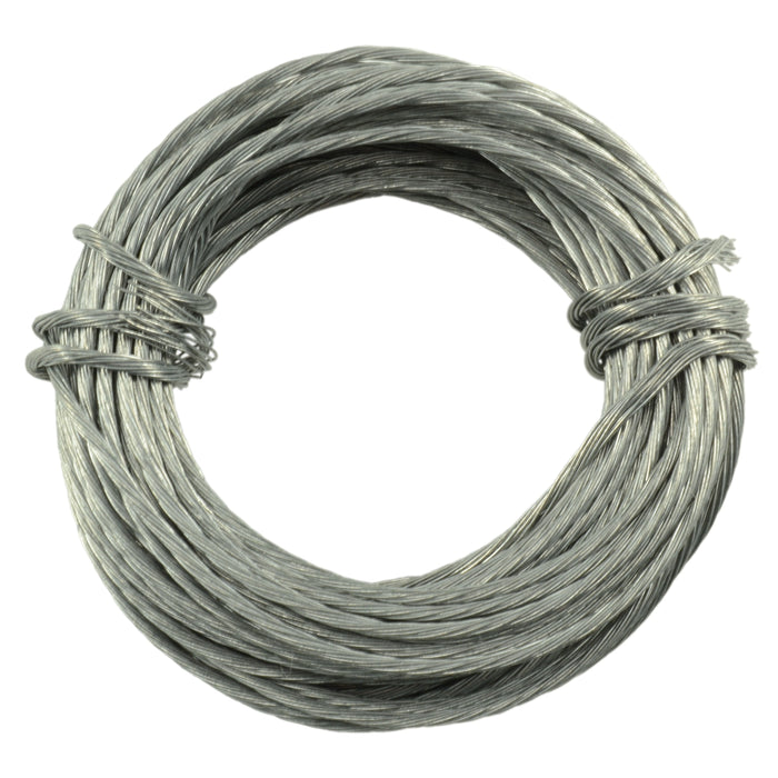 19 WG x 25' Braided 15 Strand Steel Wire