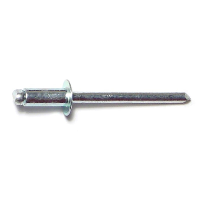 3/16" x 1/4" Dome Head Steel Pop Rivets